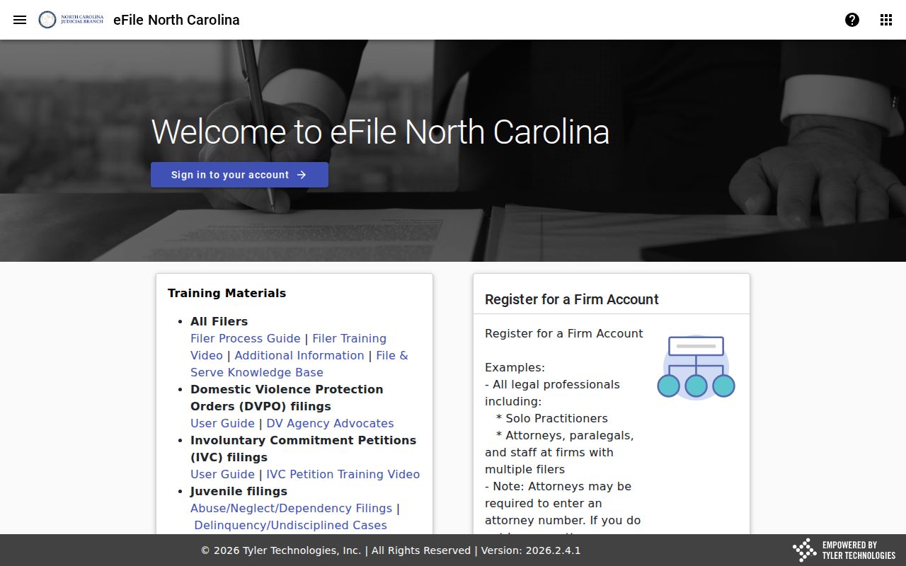Wayne County case search eCourts File and Serve filing system source