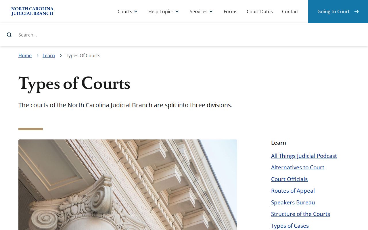 Wayne County court docket structure for North Carolina trial courts