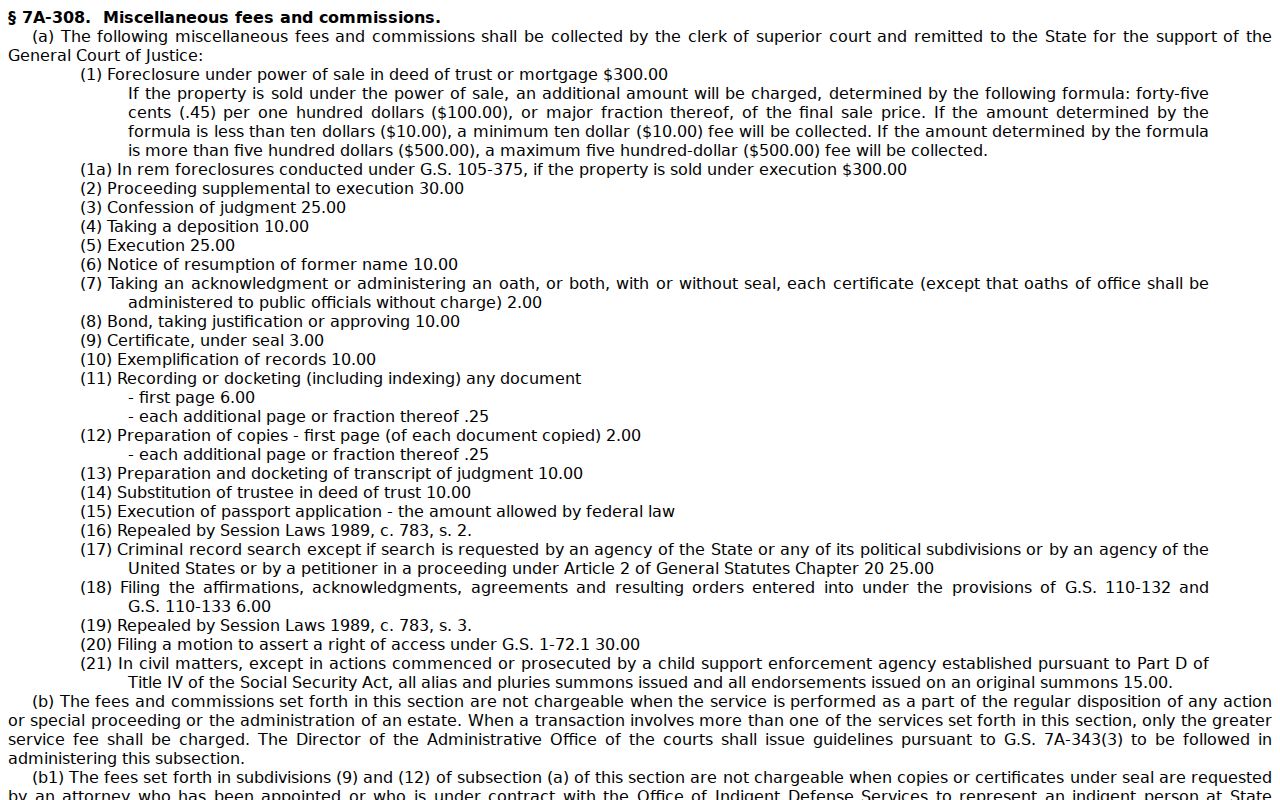 Pikeville court records clerk copy and certificate fees