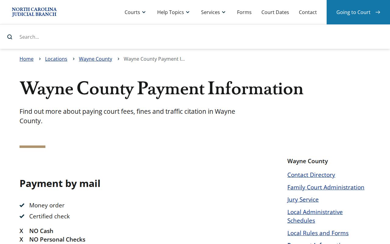 Pikeville court records Wayne payment options